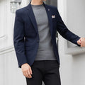 2025 Slim Fit Fashion Suits M-4XL High-Quality British Casual Solid Color Small Suit for Handsome Men All Fit
